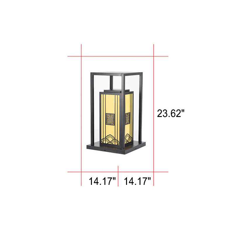 Imitation Marble Square Column Outdoor Light