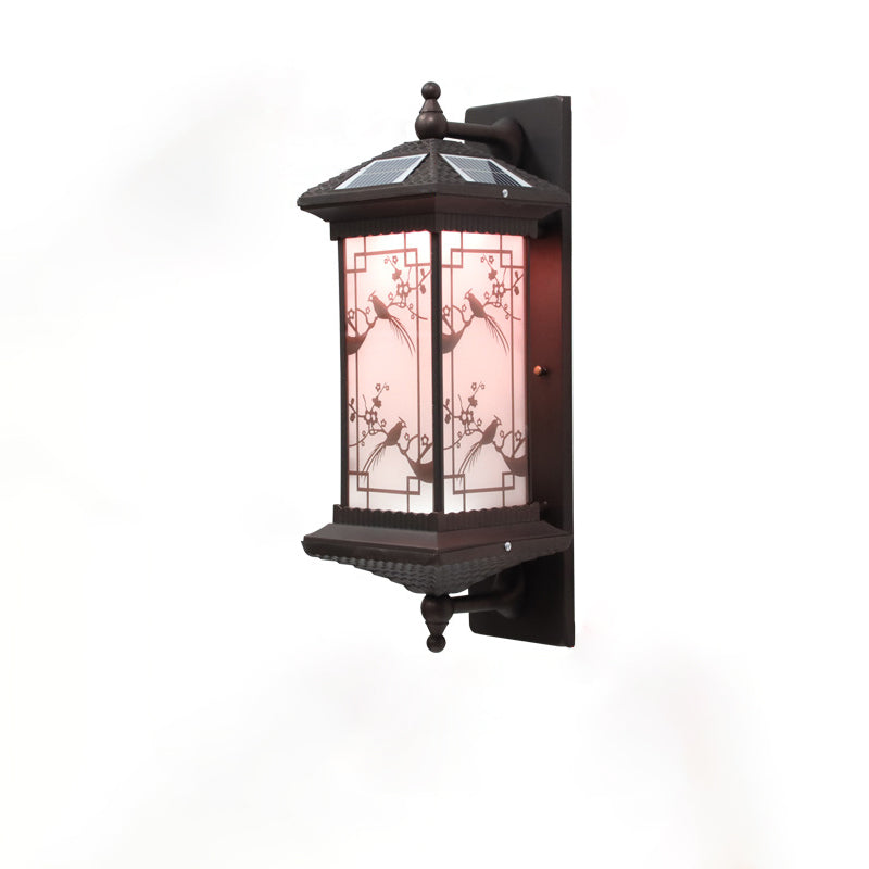 Rectangular Aluminum Glass Garden Outdoor Light