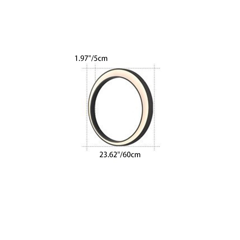 Crescent Circle Stainless Steel Outdoor Light