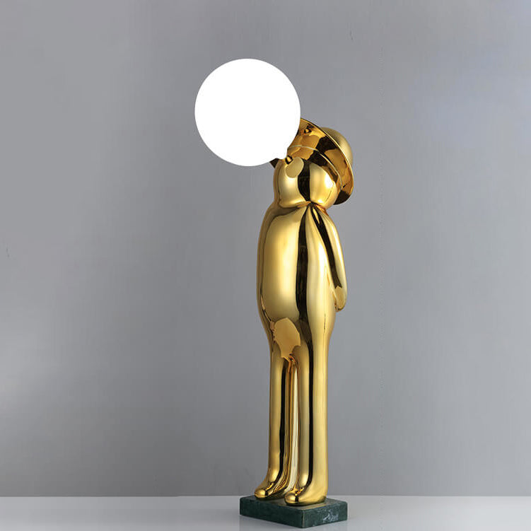 Human Sculpture Fiberglass Resin Floor Lamp