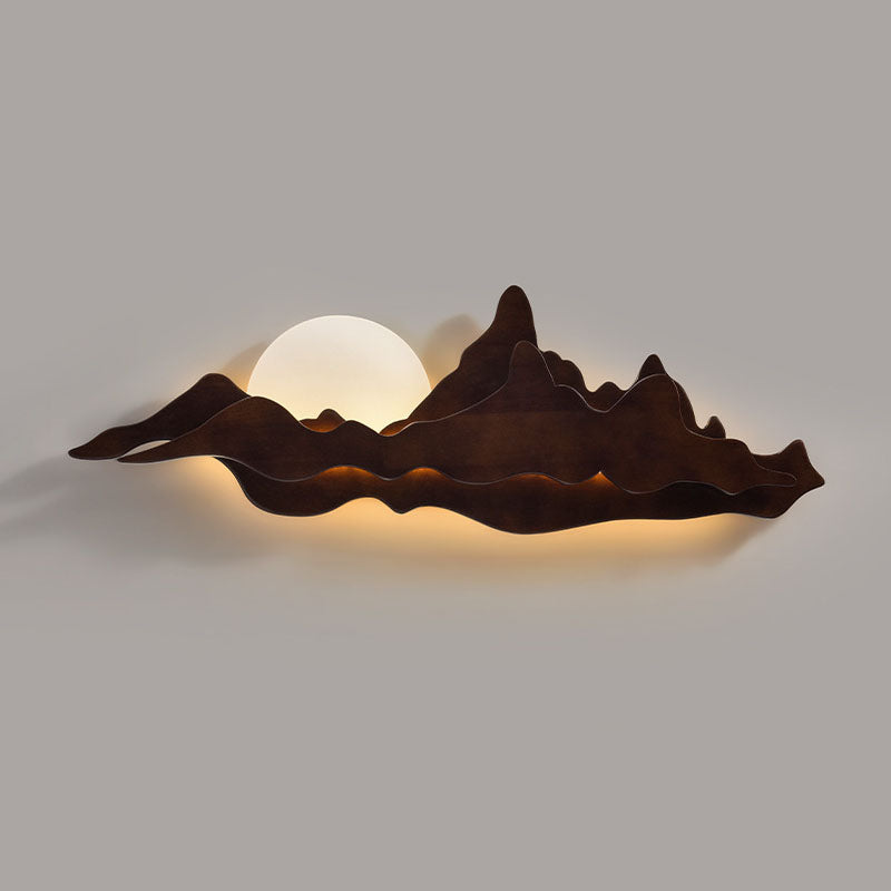 Wood Landscape Living Room Outdoor Light