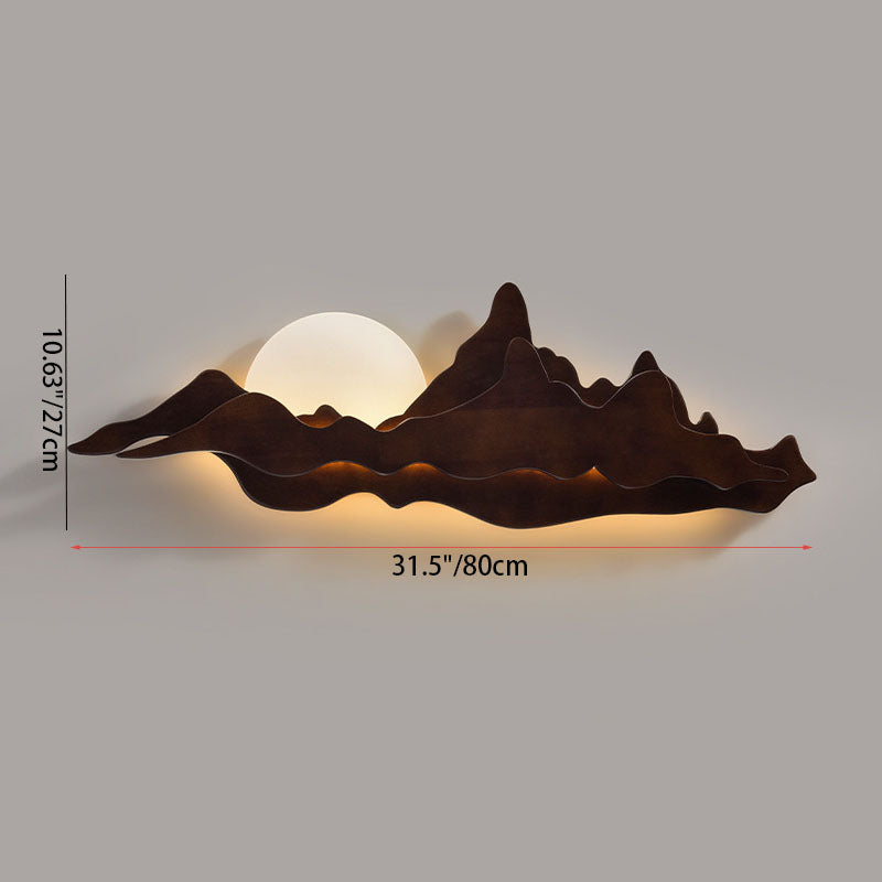 Wood Landscape Living Room Outdoor Light