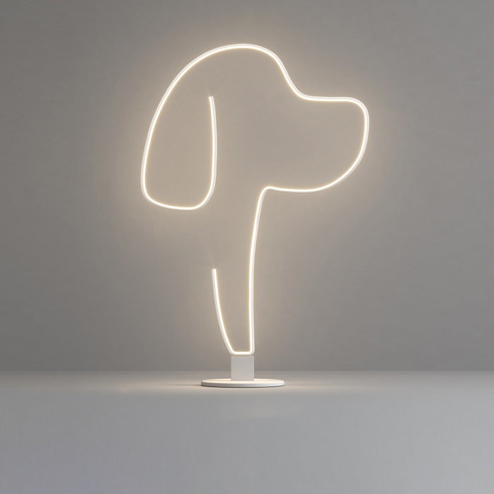 Iron Aluminum Acrylic Cat Floor Lamp