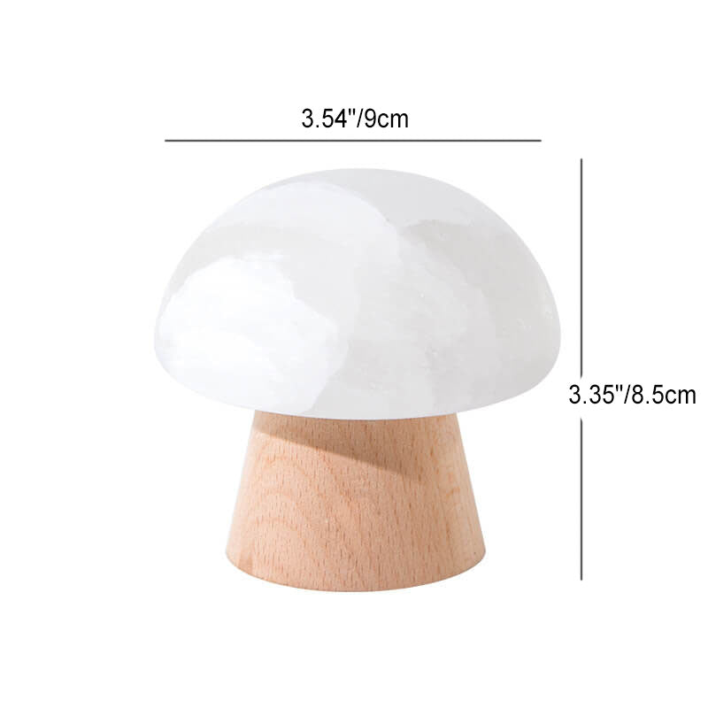 Mushroom Ore Wood Table Lamp