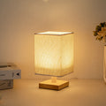 Fabric Square Bedroom Table Lamp