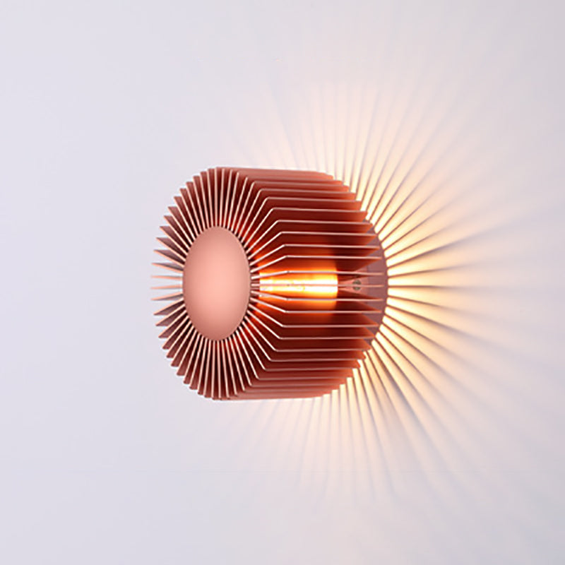 Aluminum Round Sun Flower Wall Lamp