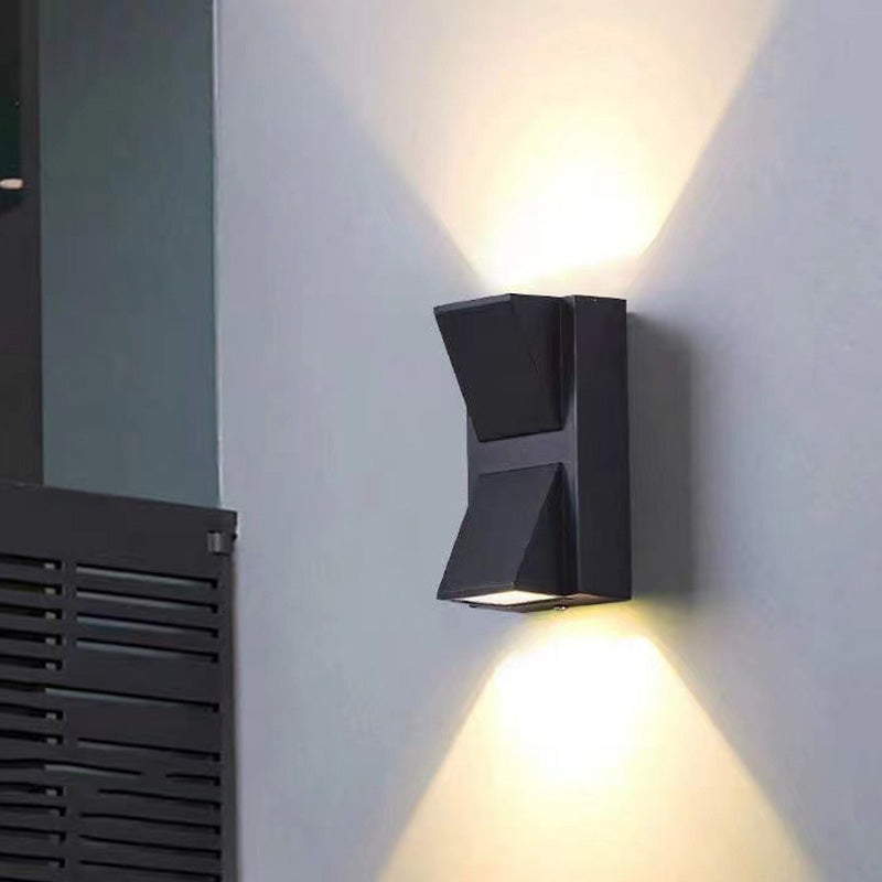 Aluminum Rectangular Triangular Prism Outdoor Light
