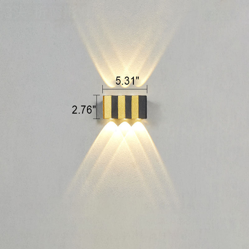 Golden Aluminum Patio Outdoor Light