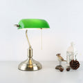 Rectangle Antique Bank Metal Table Lamp