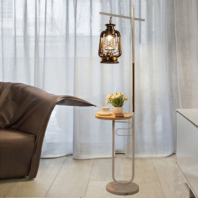 European Vintage Simple Lantern Floor Lamp