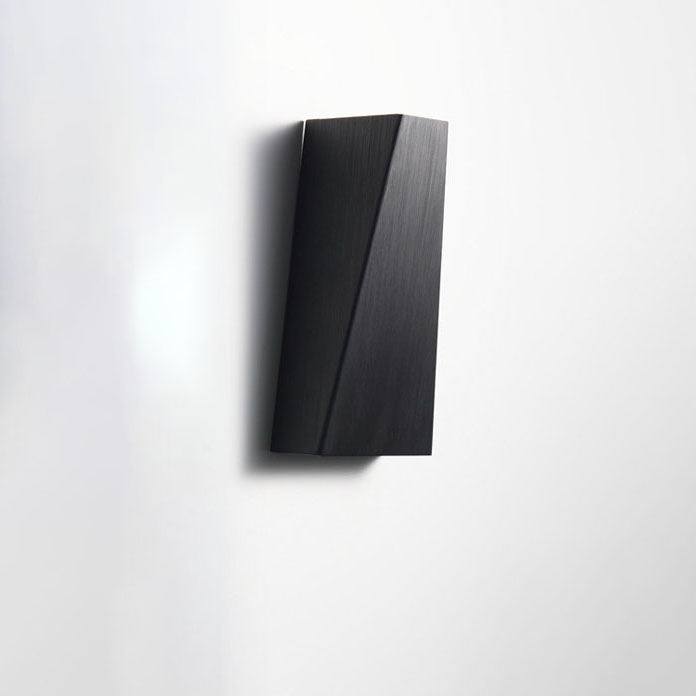 Brushed Aluminum Geometric Square Wall Lamp