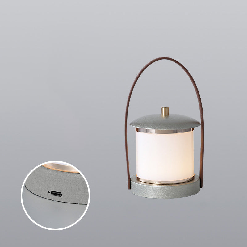 Portable Imitation Leather Acrylic Outdoor Light