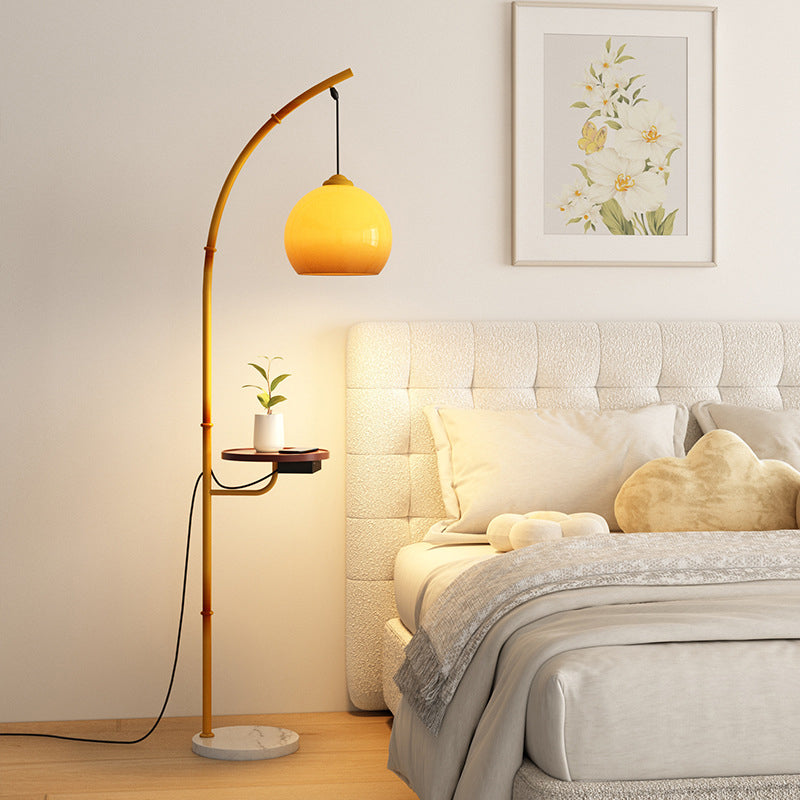 Moonlight Glass Ball Marble Floor Lamp
