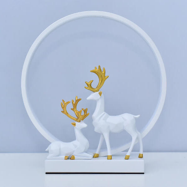 Circle Deer Night Table Lamp