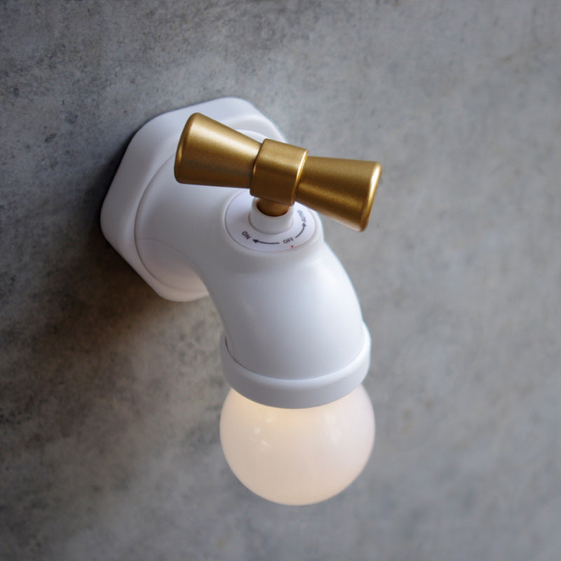 Faucet ABS PC Night Wall Lamp