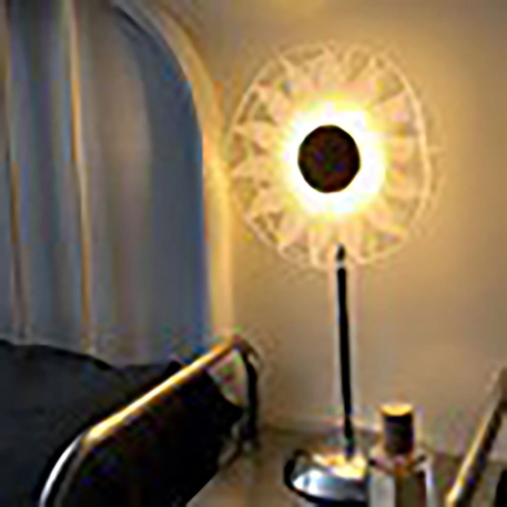 Windmill Sunflower Disc Iron Table Lamp