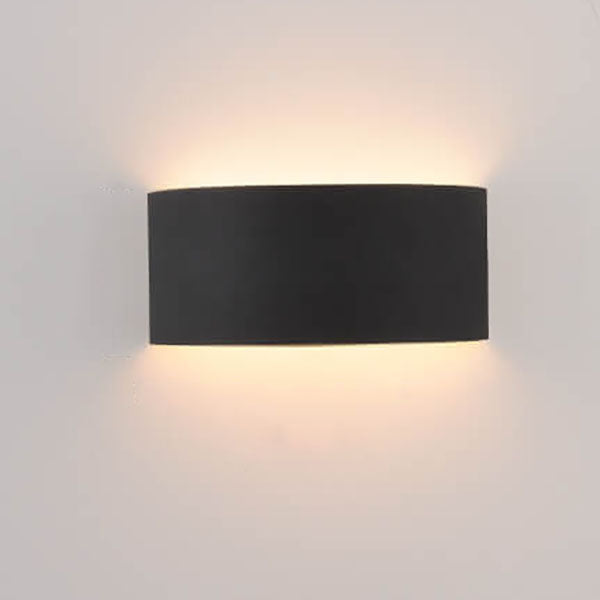 Solid Color Iron Half-circle Wall Lamp