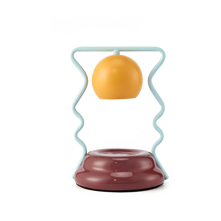 Iron Mushroom House Ceramic Table Lamp