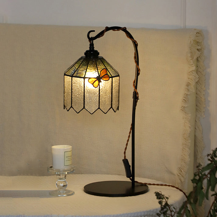 Butterfly Prismatic Metal Glass Table Lamp