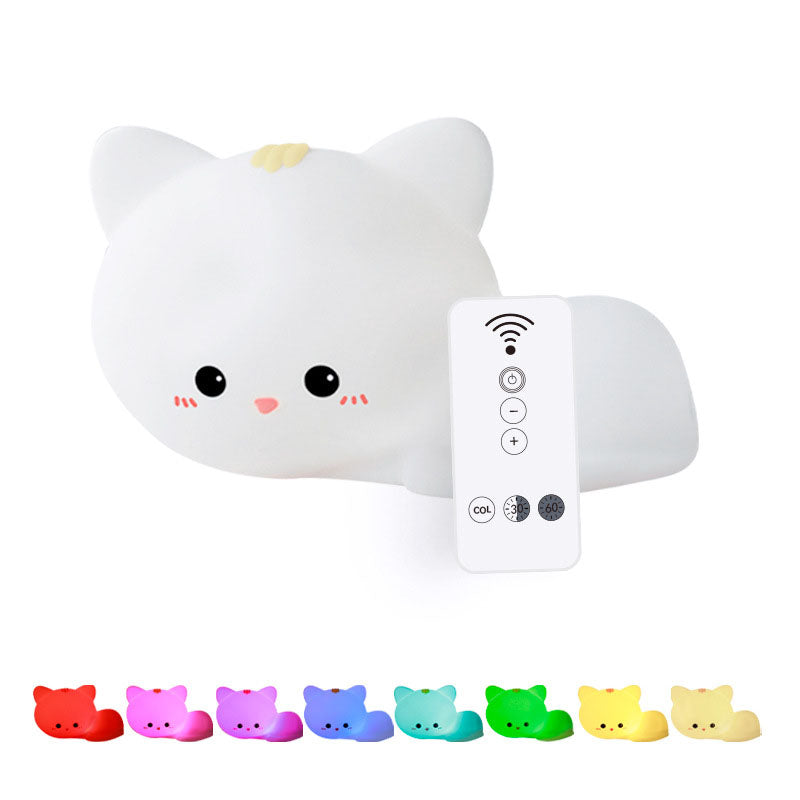 Cat Silicone Pat Remote Table Lamp
