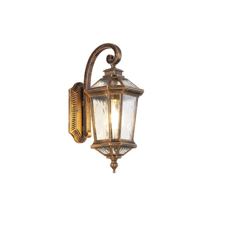 Aluminum Glass Octagon Cylinder Outdoor Light