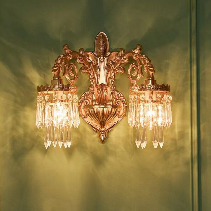 All-Copper Branch Bedroom Wall Lamp