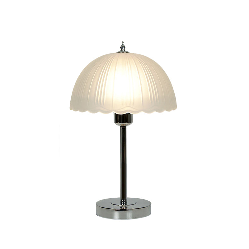 Iron Glass Dome Petal Table Lamp