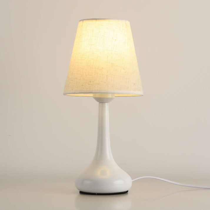 Pure Black White Iron Table Lamp