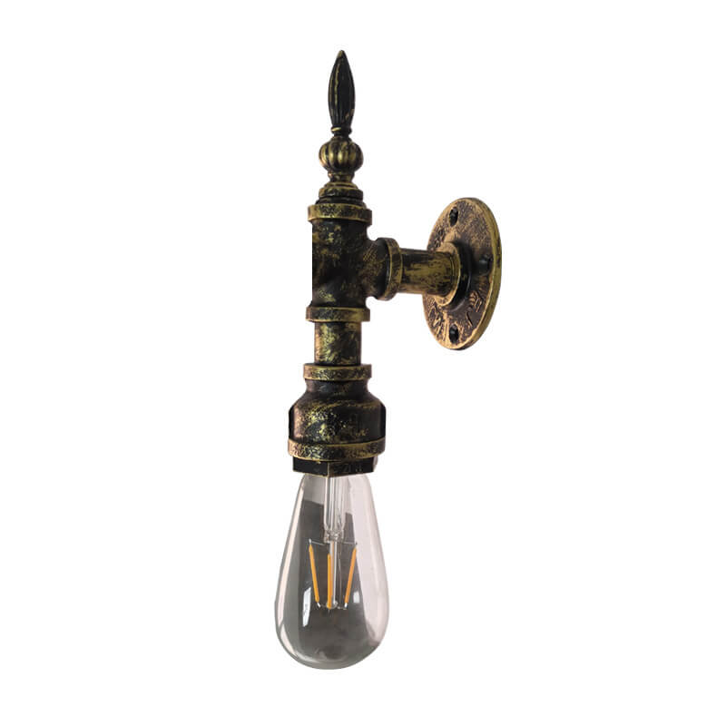 Iron Water Pipe Wall Lamp