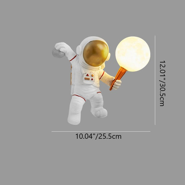Cartoon Astronaut Resin ABS Wall Lamp