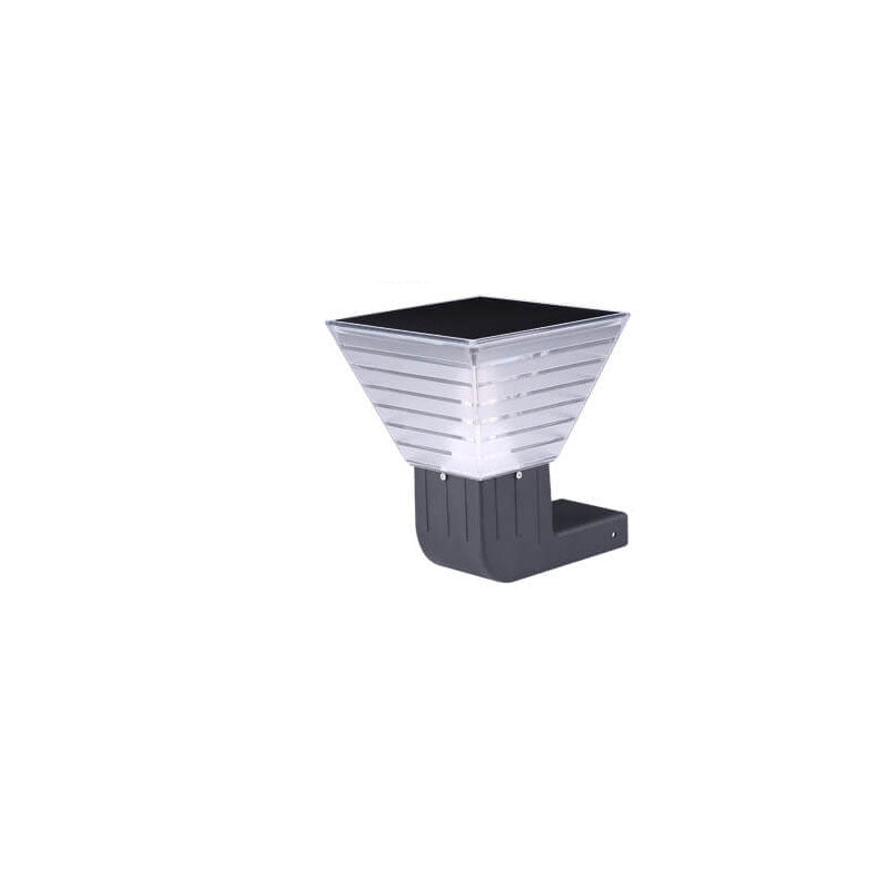 Square Black Aluminum Plastic Outdoor Light