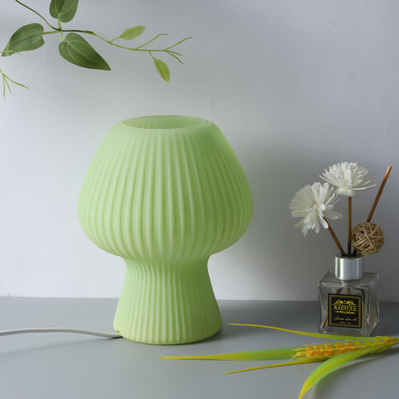 Mushroom Glass Bedside Table Lamp