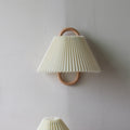 Original Solid Wood Pleated Wall Lamp