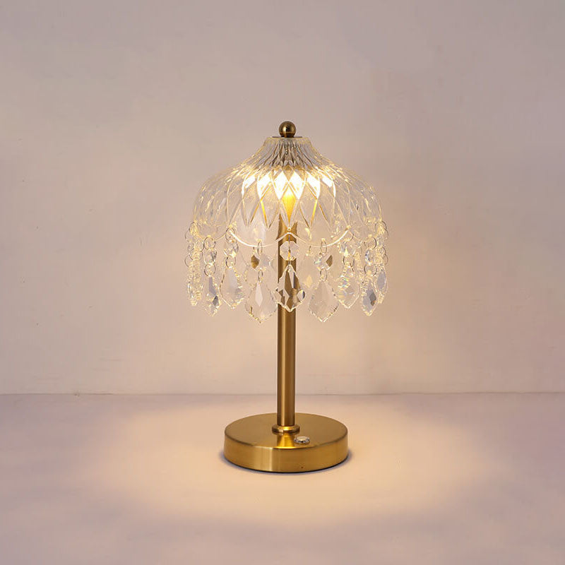 Crystal Glass Umbrella Table Lamp
