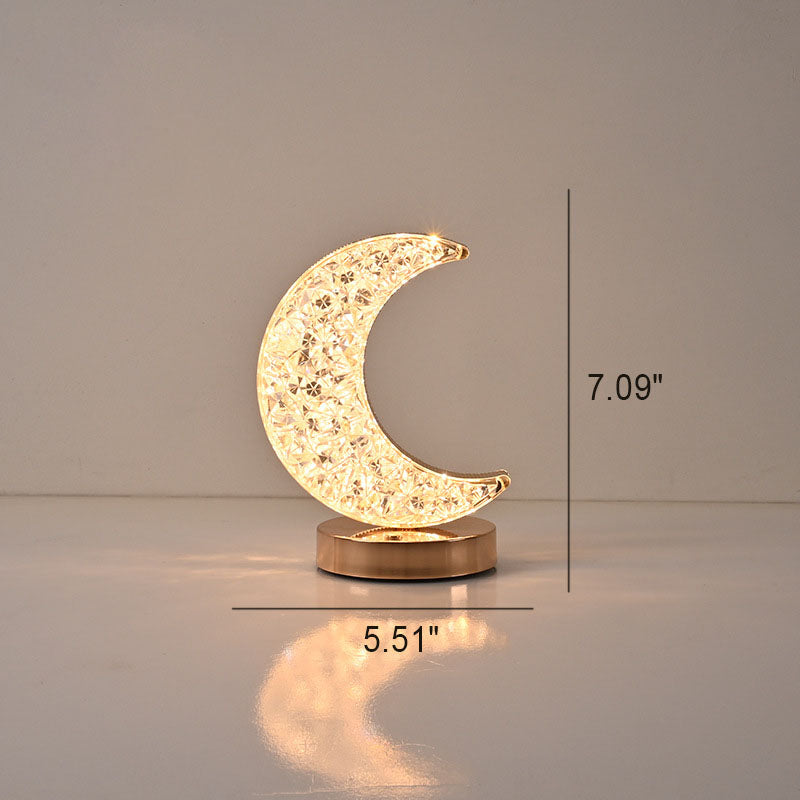 Acrylic Moon Star Geometry Table Lamp