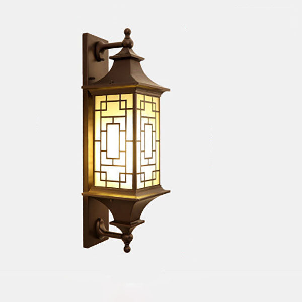 Square Lantern Cage Outdoor Light