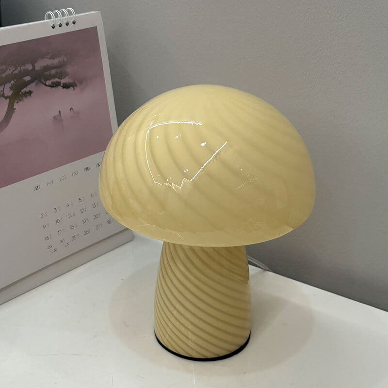 Mushroom Glass Table Lamp