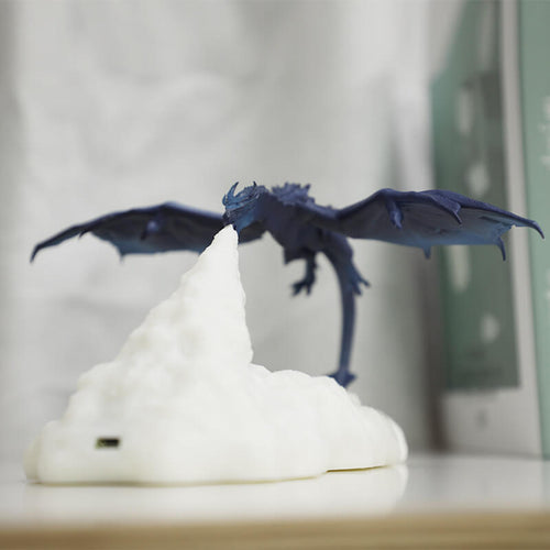 3D Printed Volcano Dragon Table Lamp