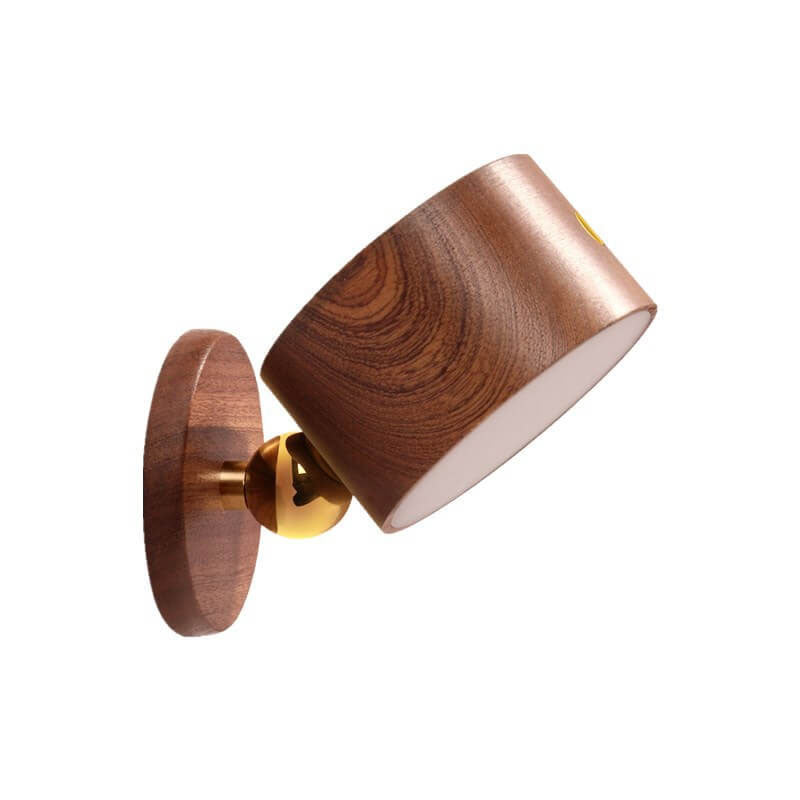 Wooden Rechargeable Touch Magnetic Wall Lamp