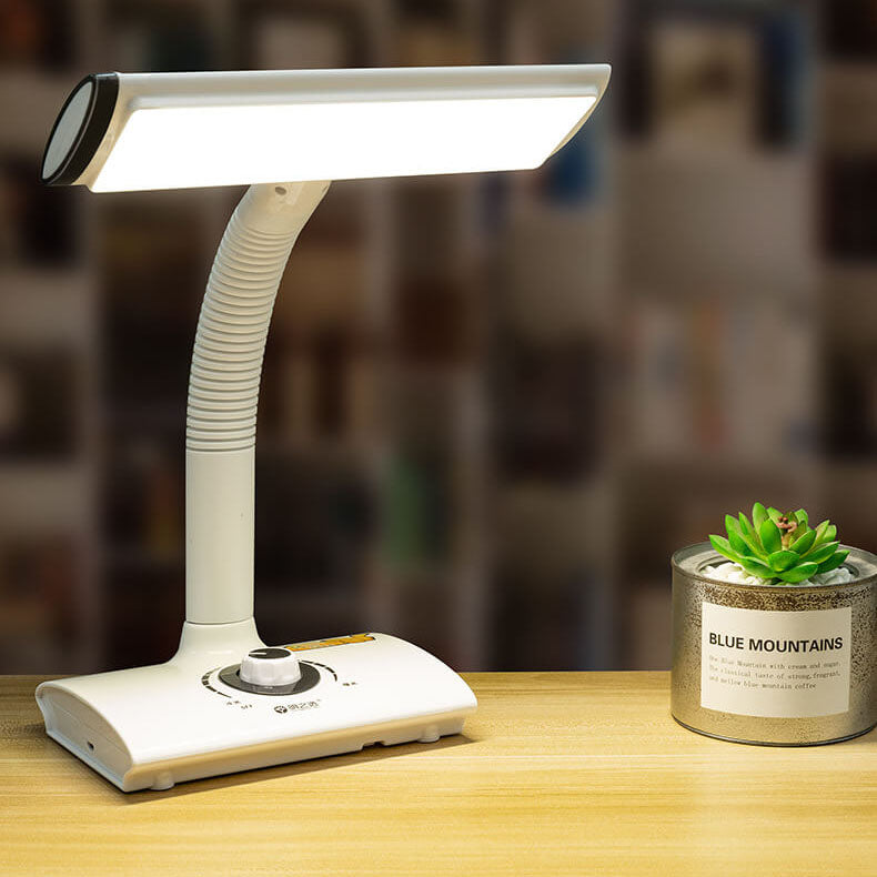 White Study Reading Rechargeable Table Lamp