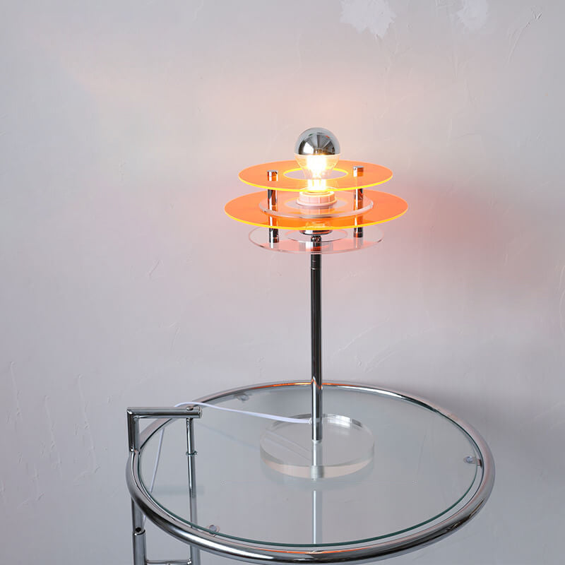 Acrylic Space Saucer Design Table Lamp