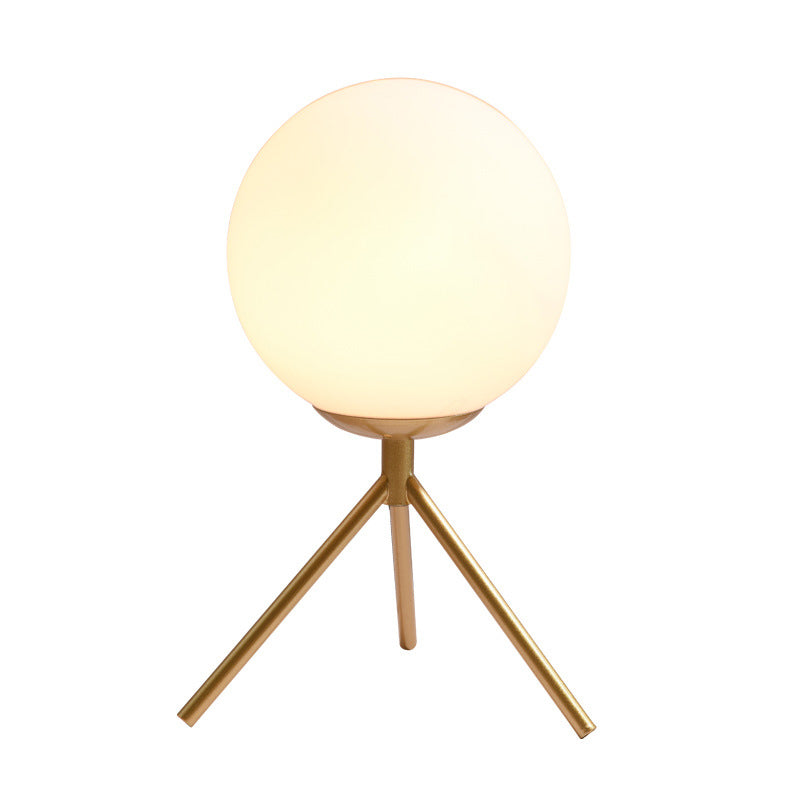 Iron Glass Ball Bracket Table Lamp