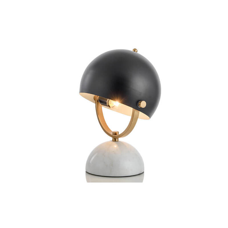 Round Marble Rotatable Table Lamp