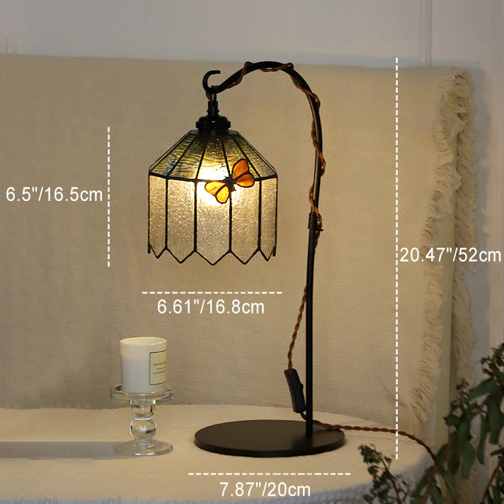 Butterfly Prismatic Metal Glass Table Lamp