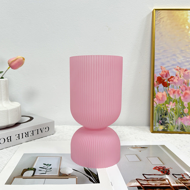 Cylinder Funnel Glass Bedroom Table Lamp
