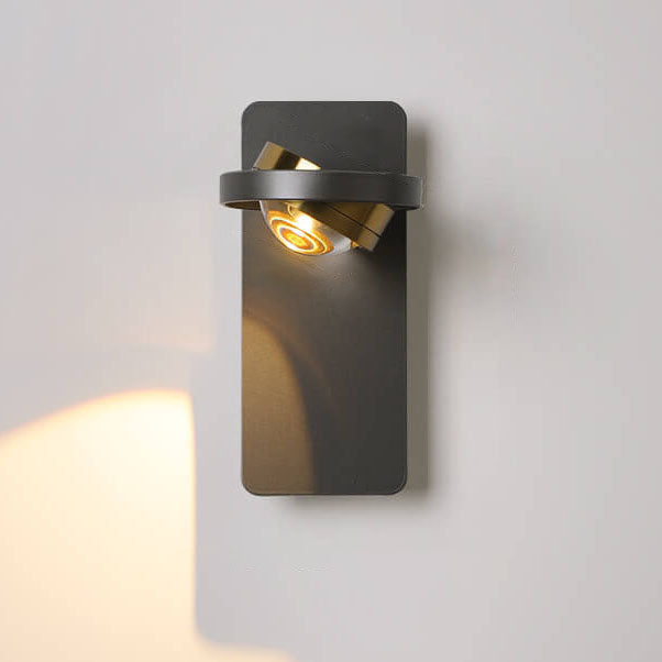 Aluminum Geometric Square Round Wall Lamp
