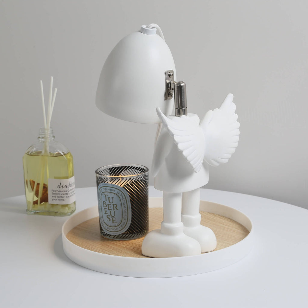Resin Cartoon Angel Robot Table Lamp