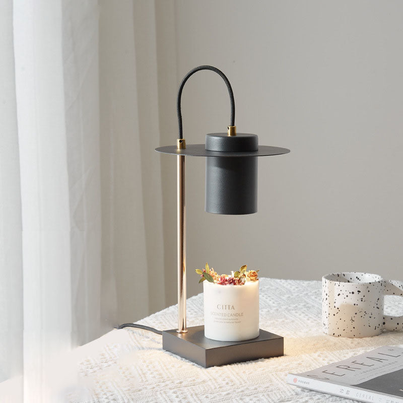 Wrought Iron Cylinder Melting Table Lamp