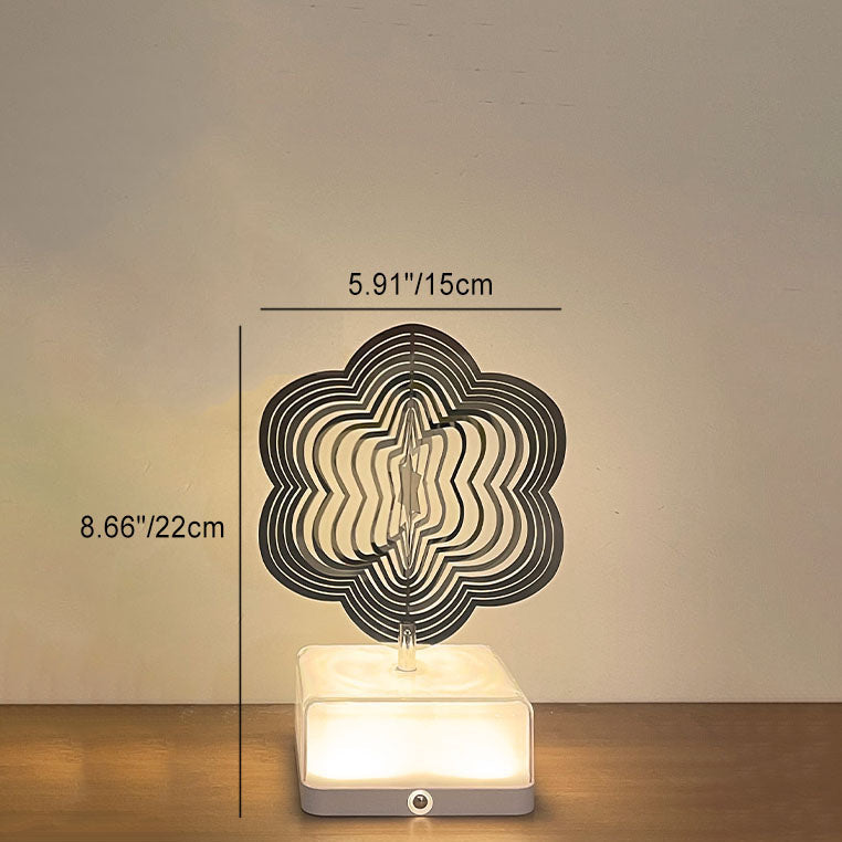Stainless Steel ABS Cubic Table Lamp