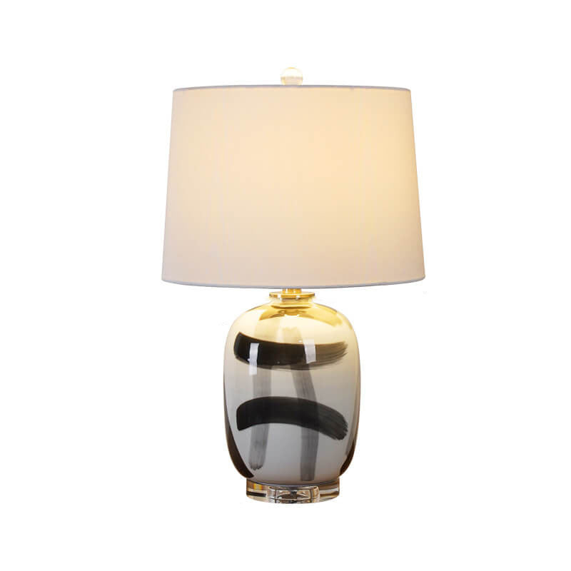 American Dome Fabric Ink Table Lamp